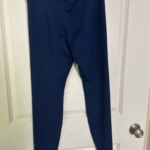 Nike Blue Leggings Athletic Stretch Fit